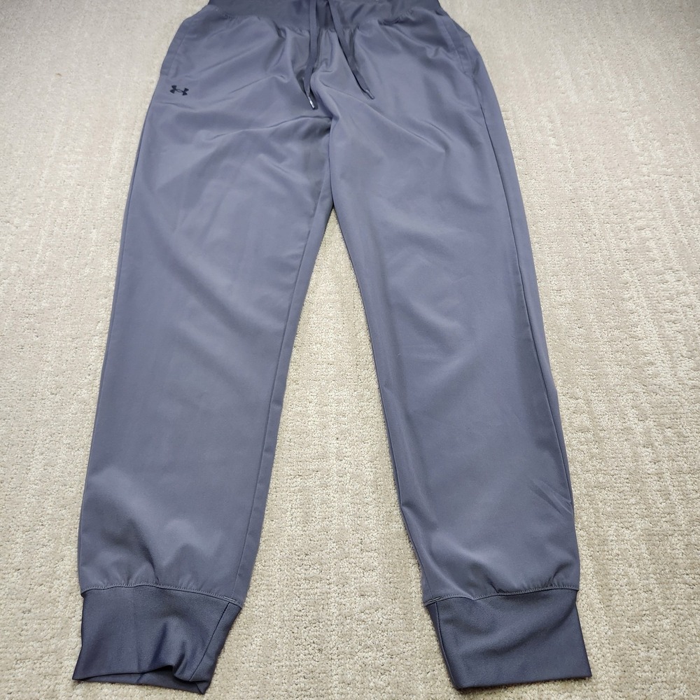 Under Armour  Pants Womens Medium Rival High Rise Woven Joggers Stretch Training